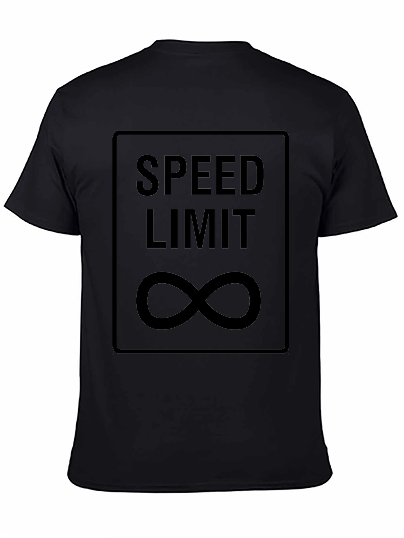 Speed Limit Infinity Black Graphic T-Shirt
