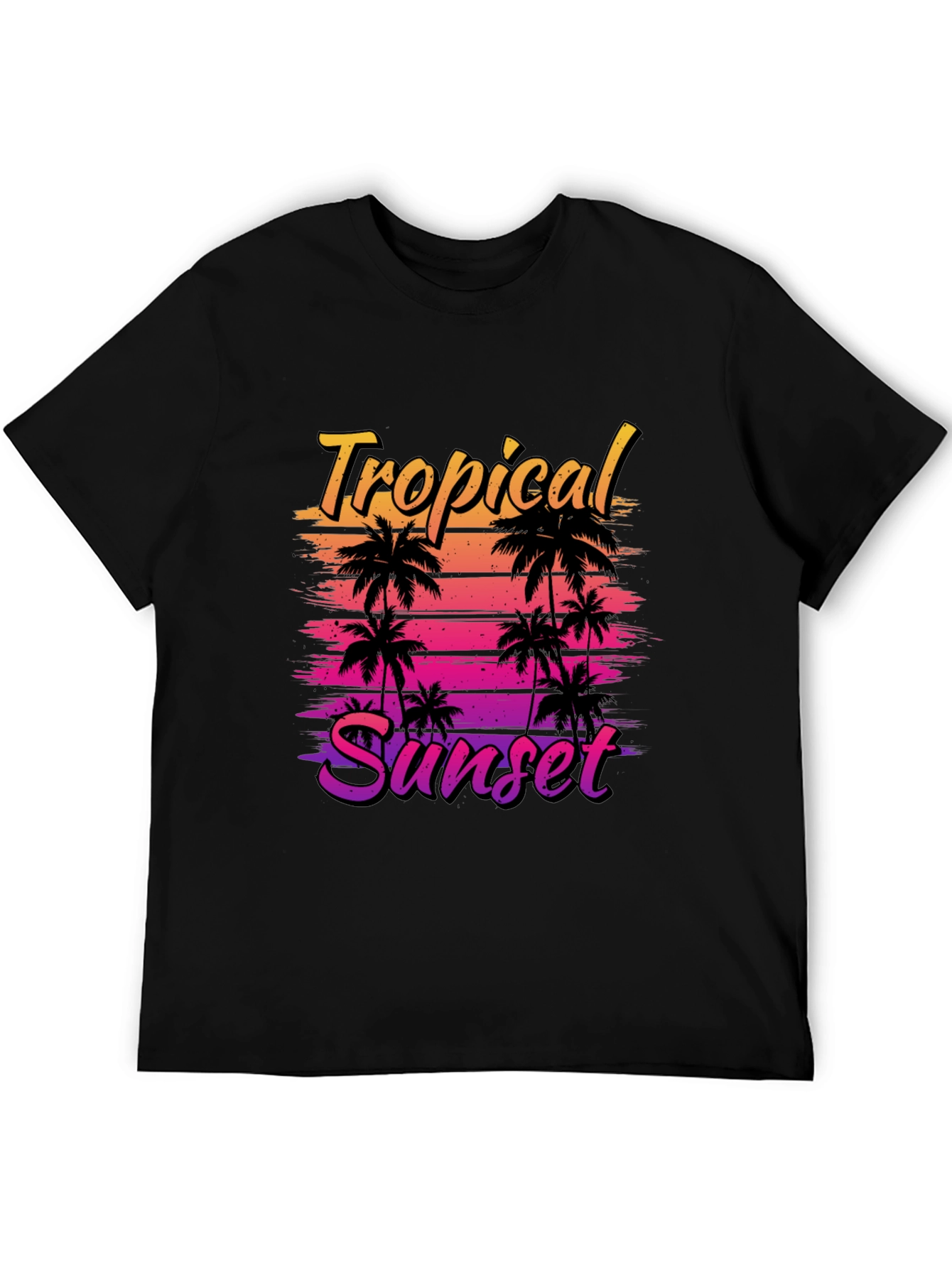 Tropical Sunset Graphic T-Shirt