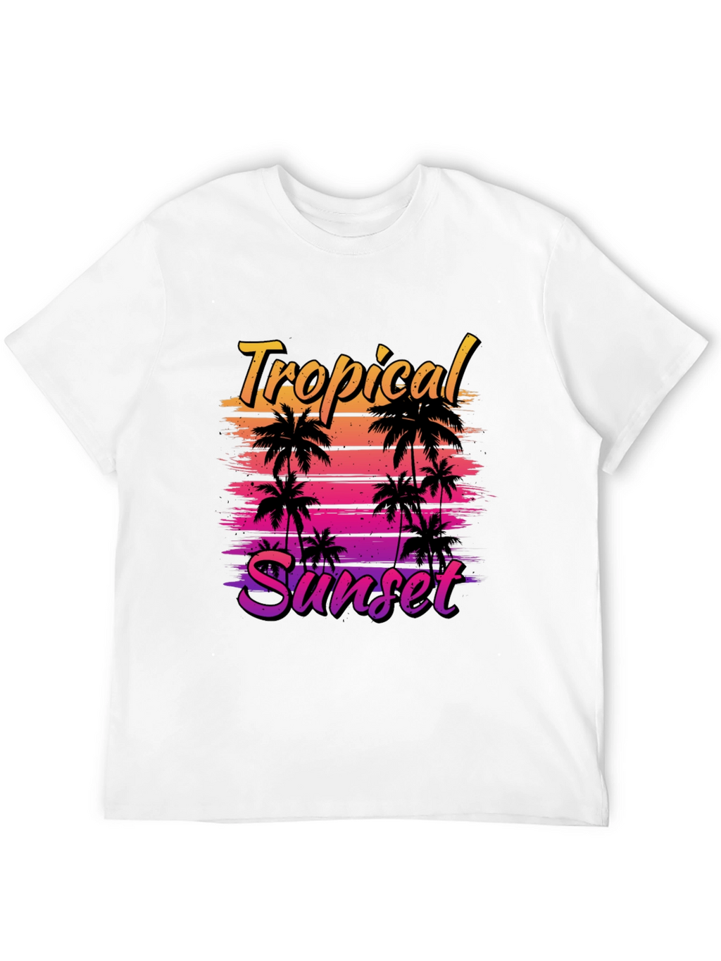 Tropical Sunset Graphic T-Shirt