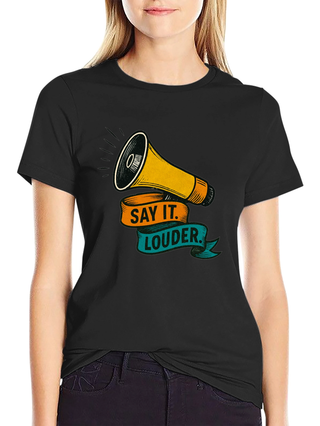 Say It Louder Graphic Tee - Bold Statement Shirt