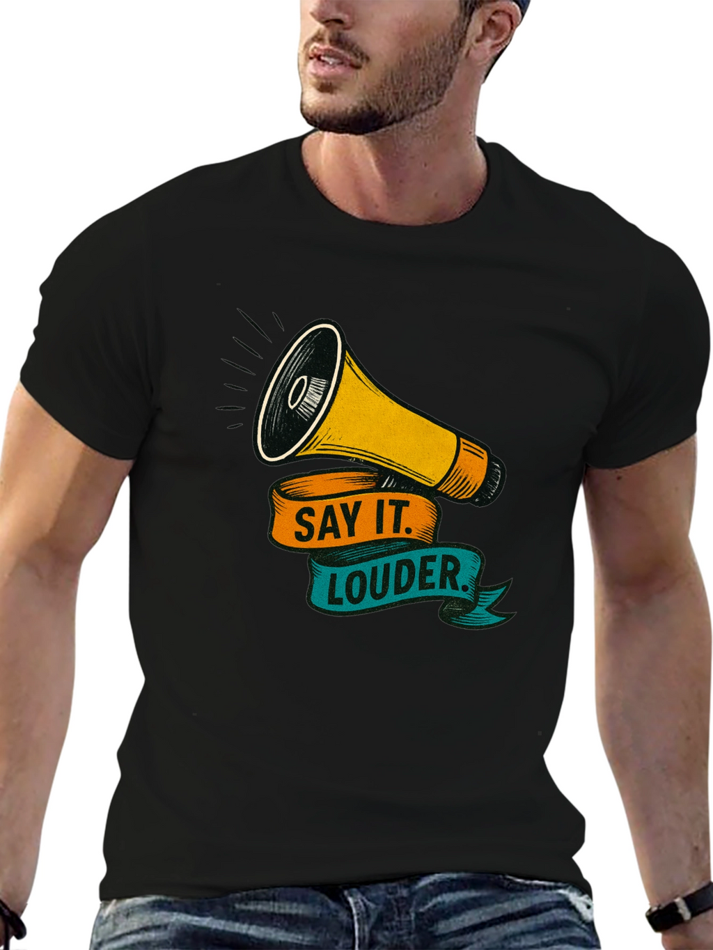Say It Louder Graphic Tee - Bold Statement Shirt