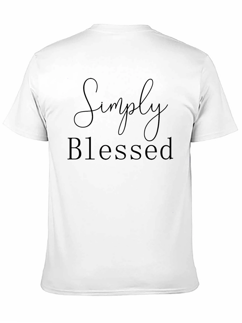 Simply Blessed Black Graphic T-Shirt