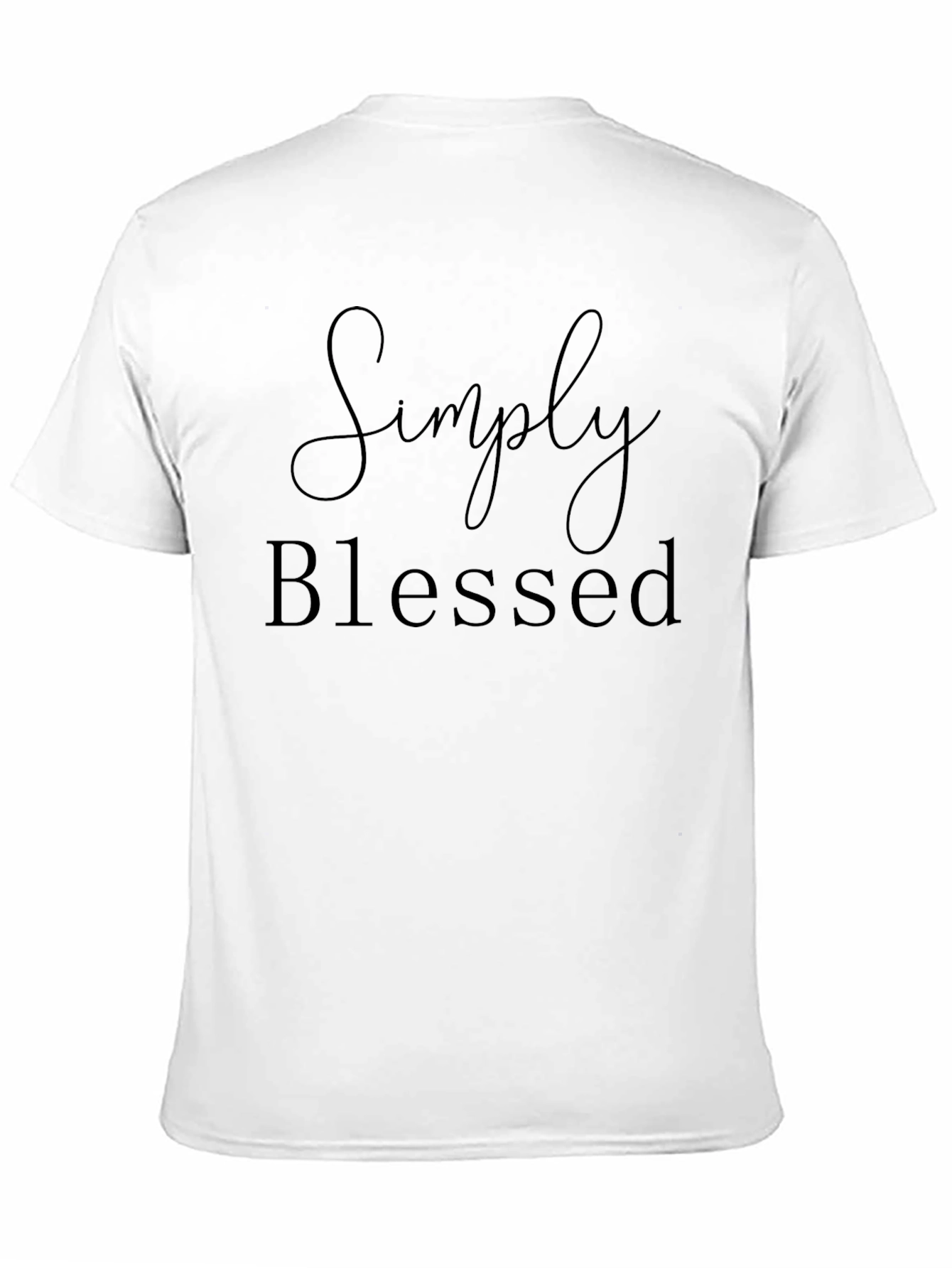 Simply Blessed Black Graphic T-Shirt