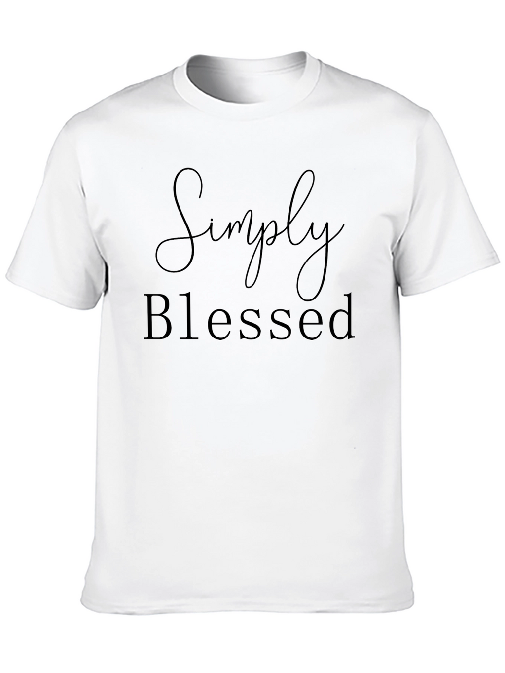 Simply Blessed Black Graphic T-Shirt