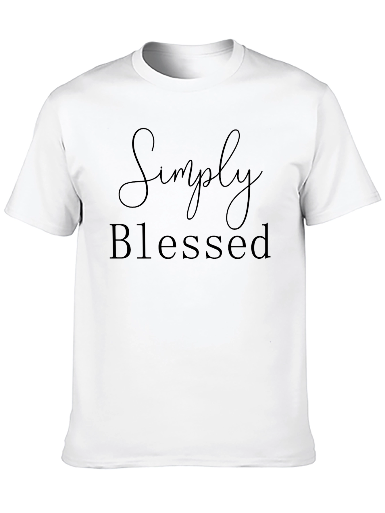 Simply Blessed Black Graphic T-Shirt