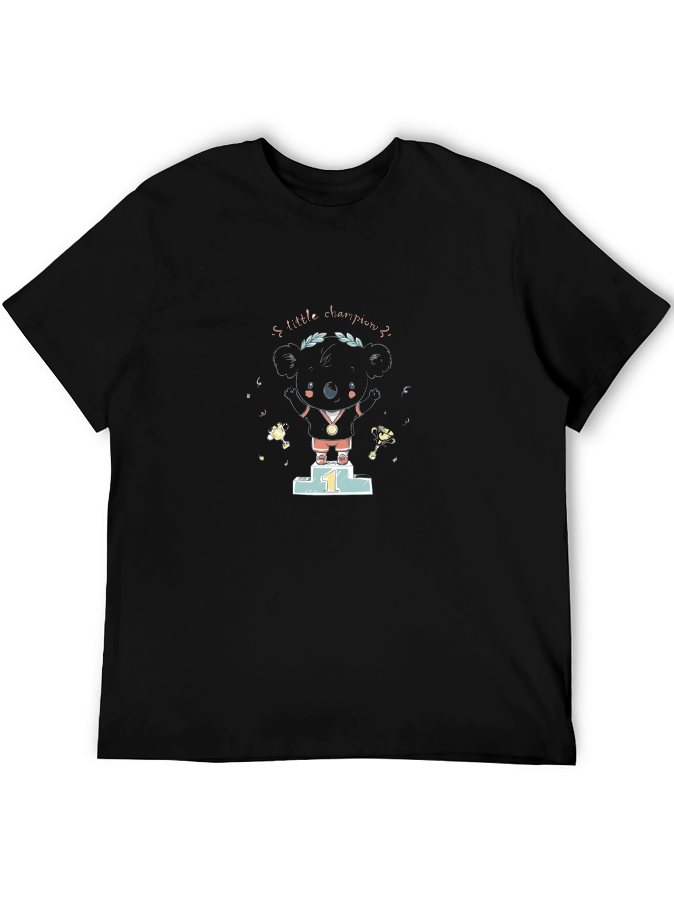 Koala Little Champion Black T-Shirt