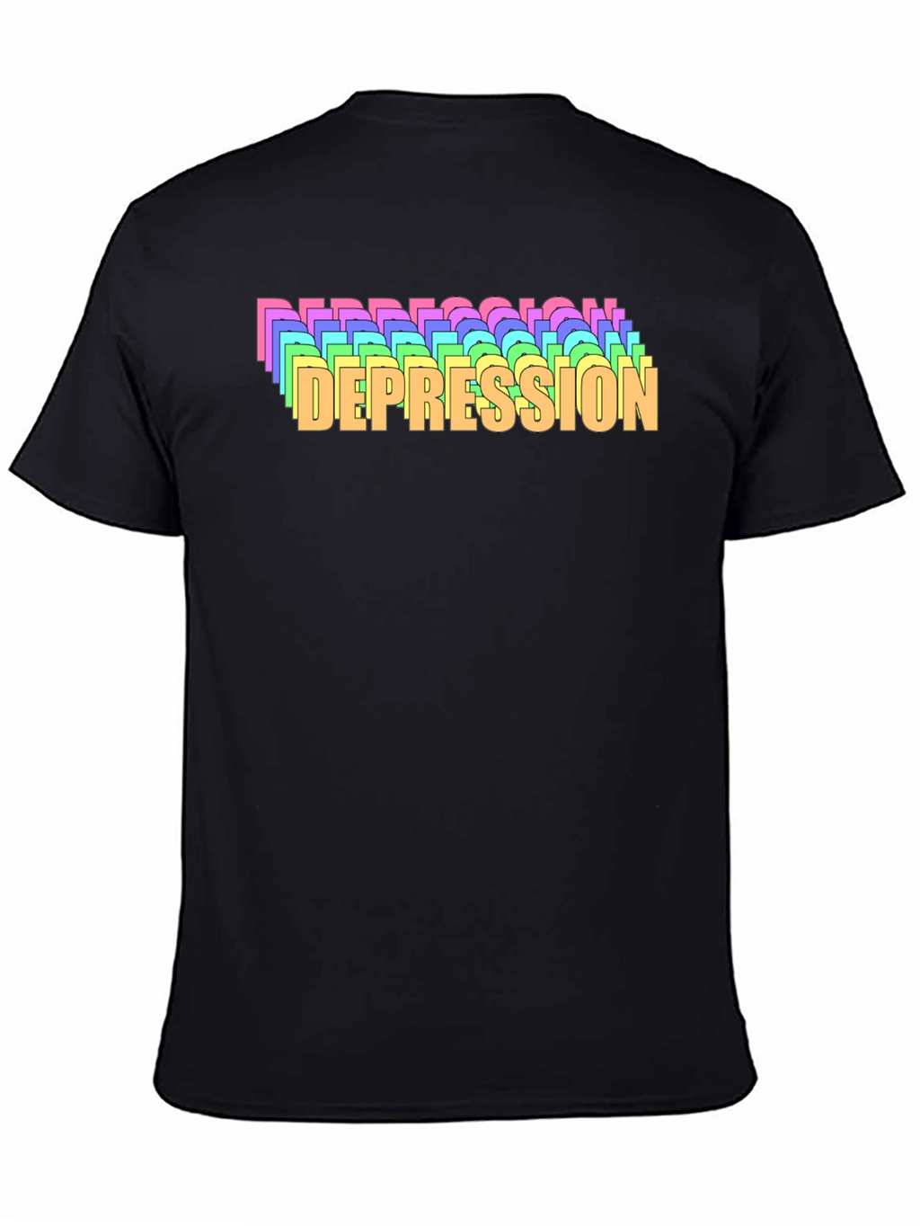 Rainbow Depression T-Shirt - Mental Health Awareness