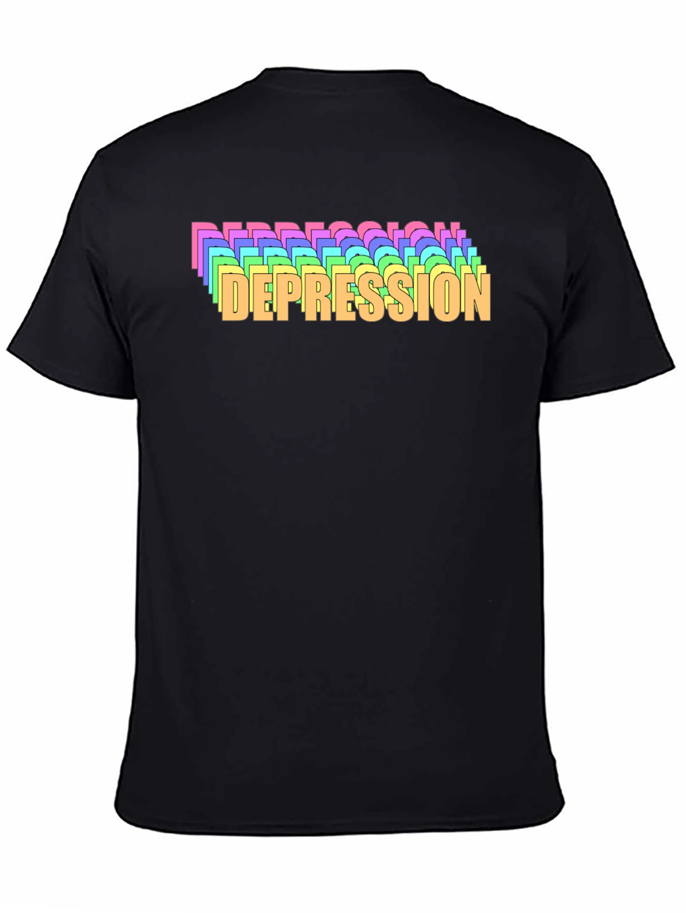 Rainbow Depression T-Shirt - Mental Health Awareness