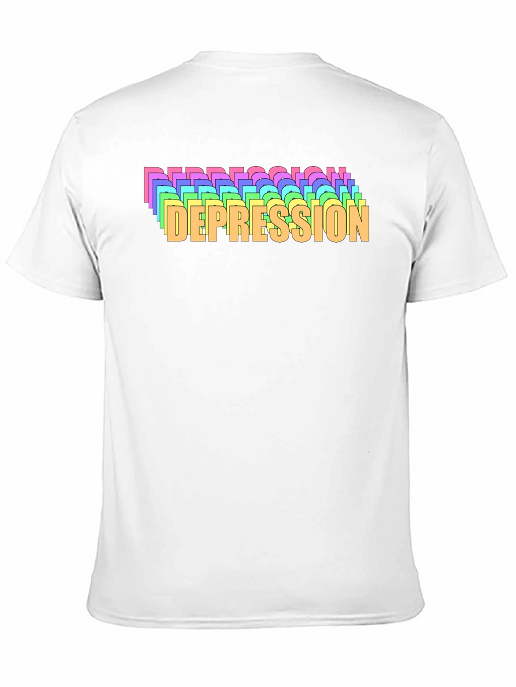 Rainbow Depression T-Shirt - Mental Health Awareness