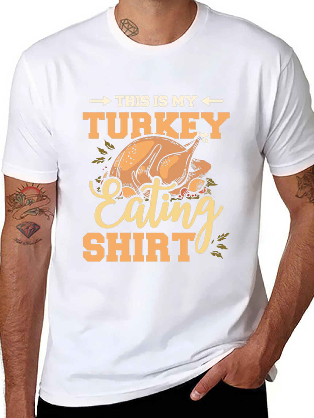 Turkey Eating Shirt - Thanksgiving T-Shirt