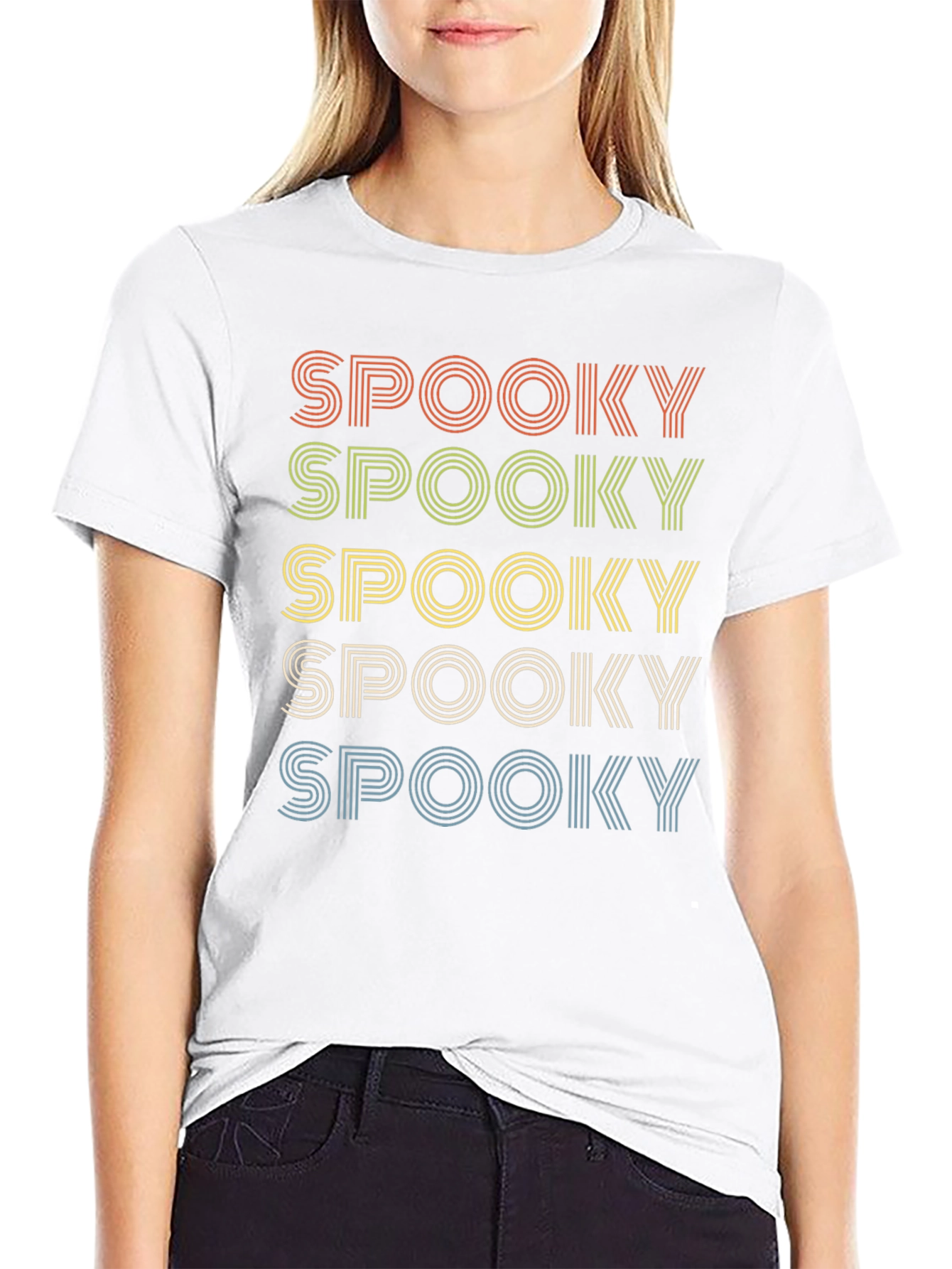 Spooky Retro T-Shirt - Halloween Graphic Tee
