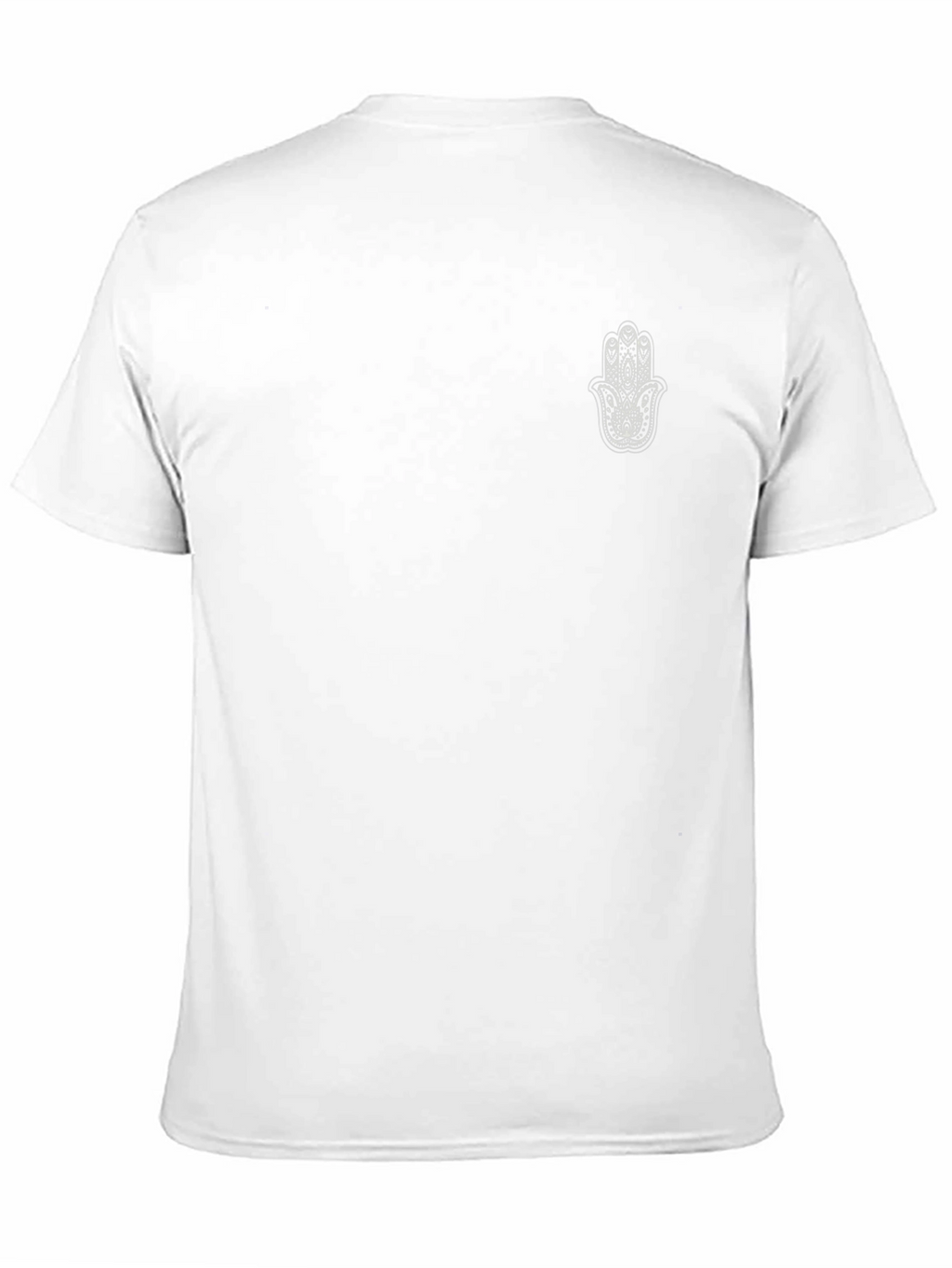 Mens Black T-Shirt with Hamsa Hand Graphic