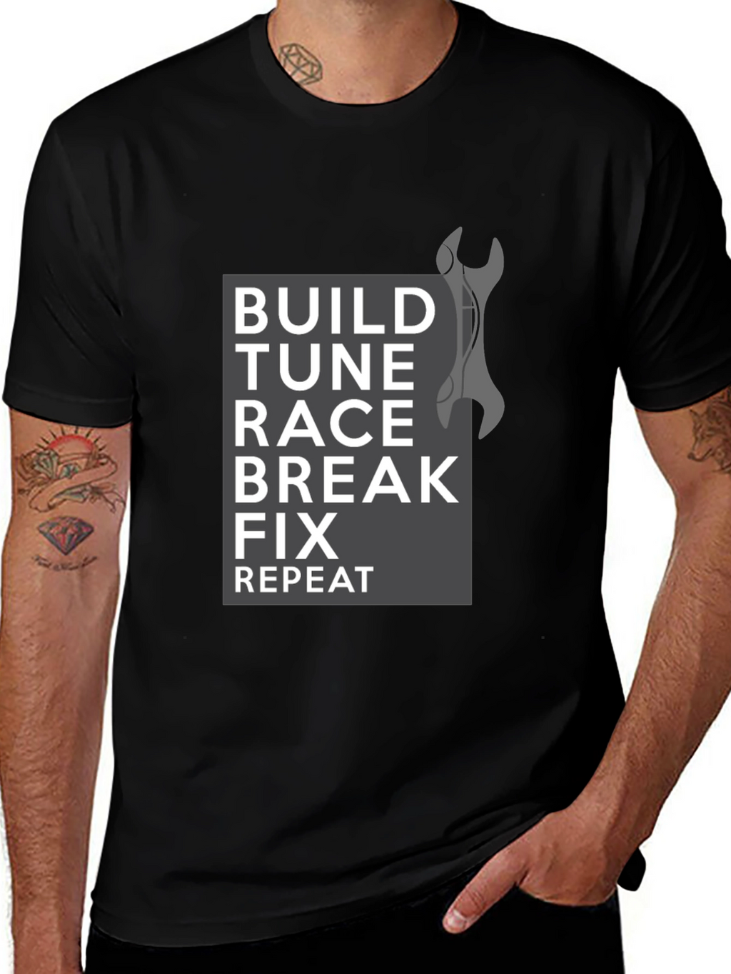 Build Tune Race T-Shirt - Car Enthusiast Tee
