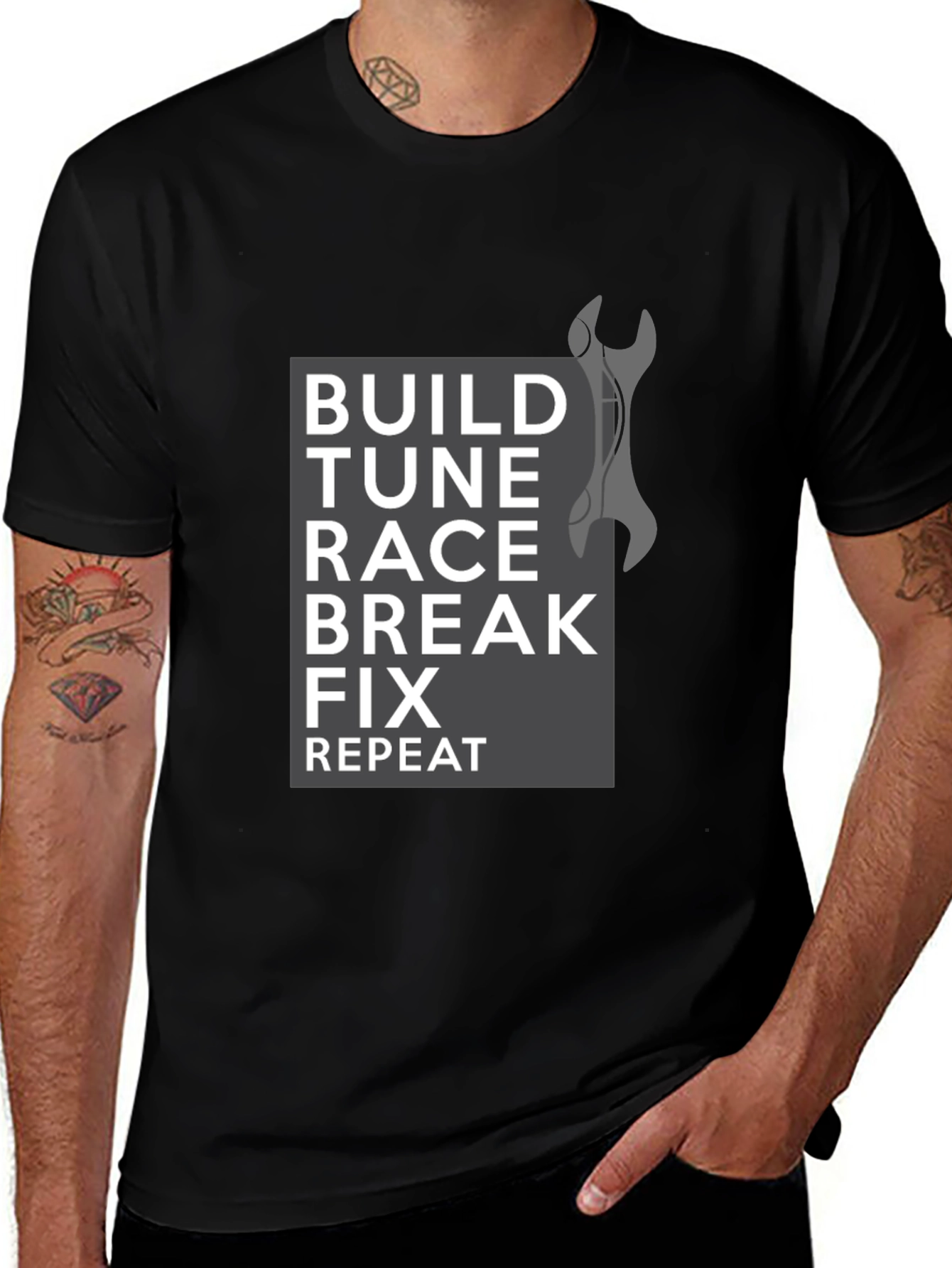Build Tune Race T-Shirt - Car Enthusiast Tee