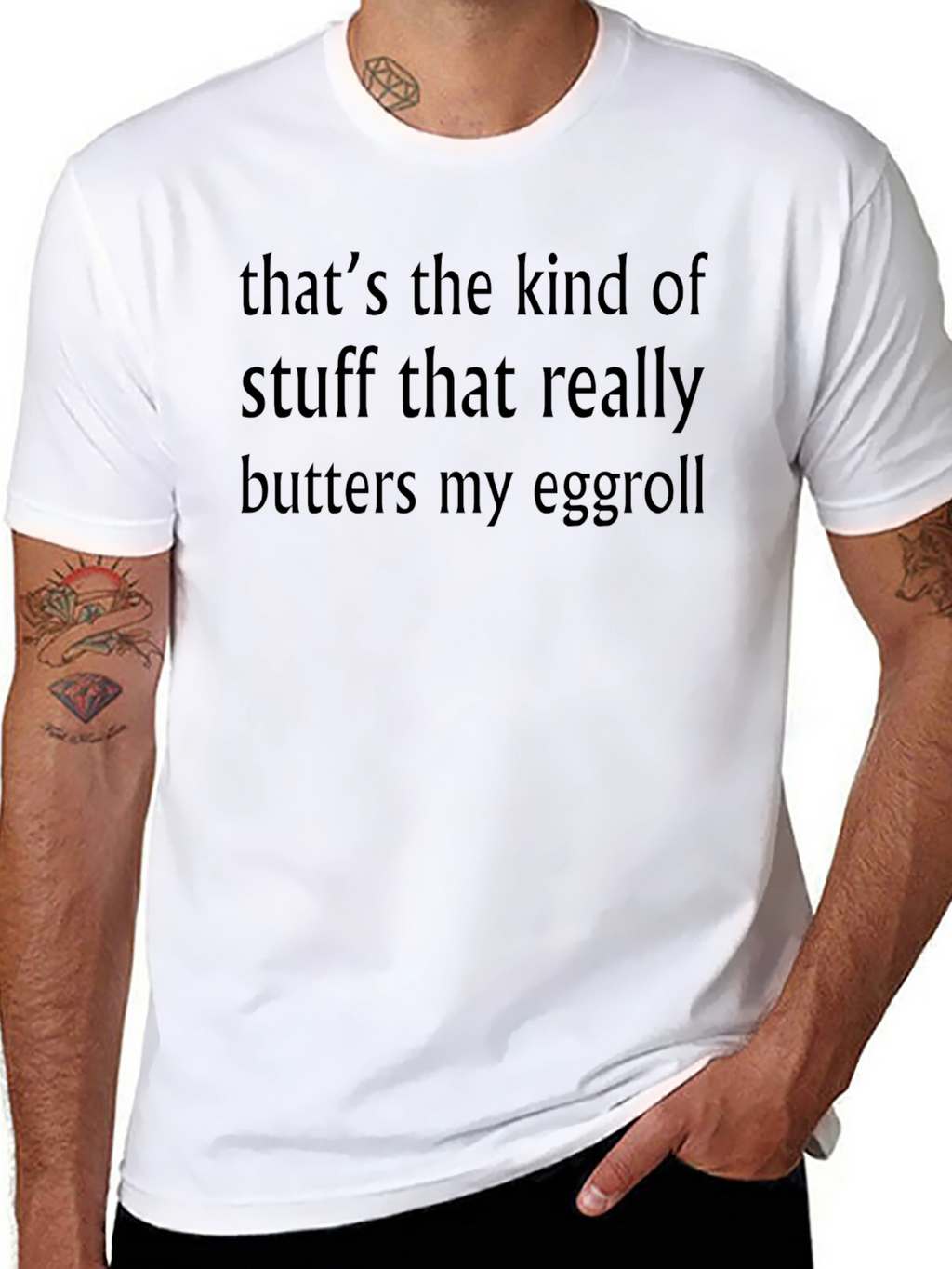 Humorous Butters My Eggroll Graphic T-Shirt