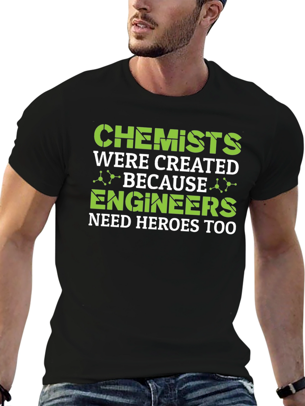 Chemist Engineer Hero Tee - Science Humor Graphic