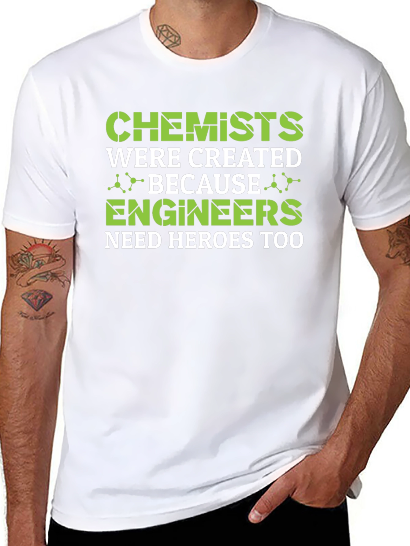 Chemist Engineer Hero Tee - Science Humor Graphic