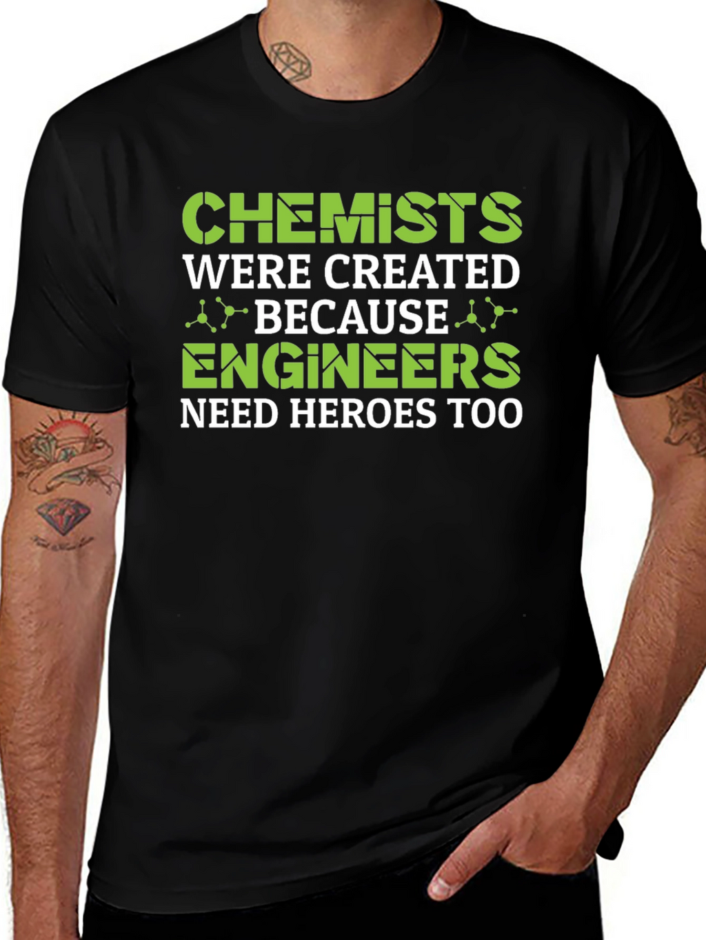 Chemist Engineer Hero Tee - Science Humor Graphic