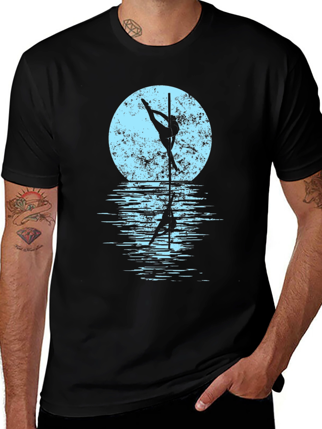 Pole Dancer Moon Graphic Tee