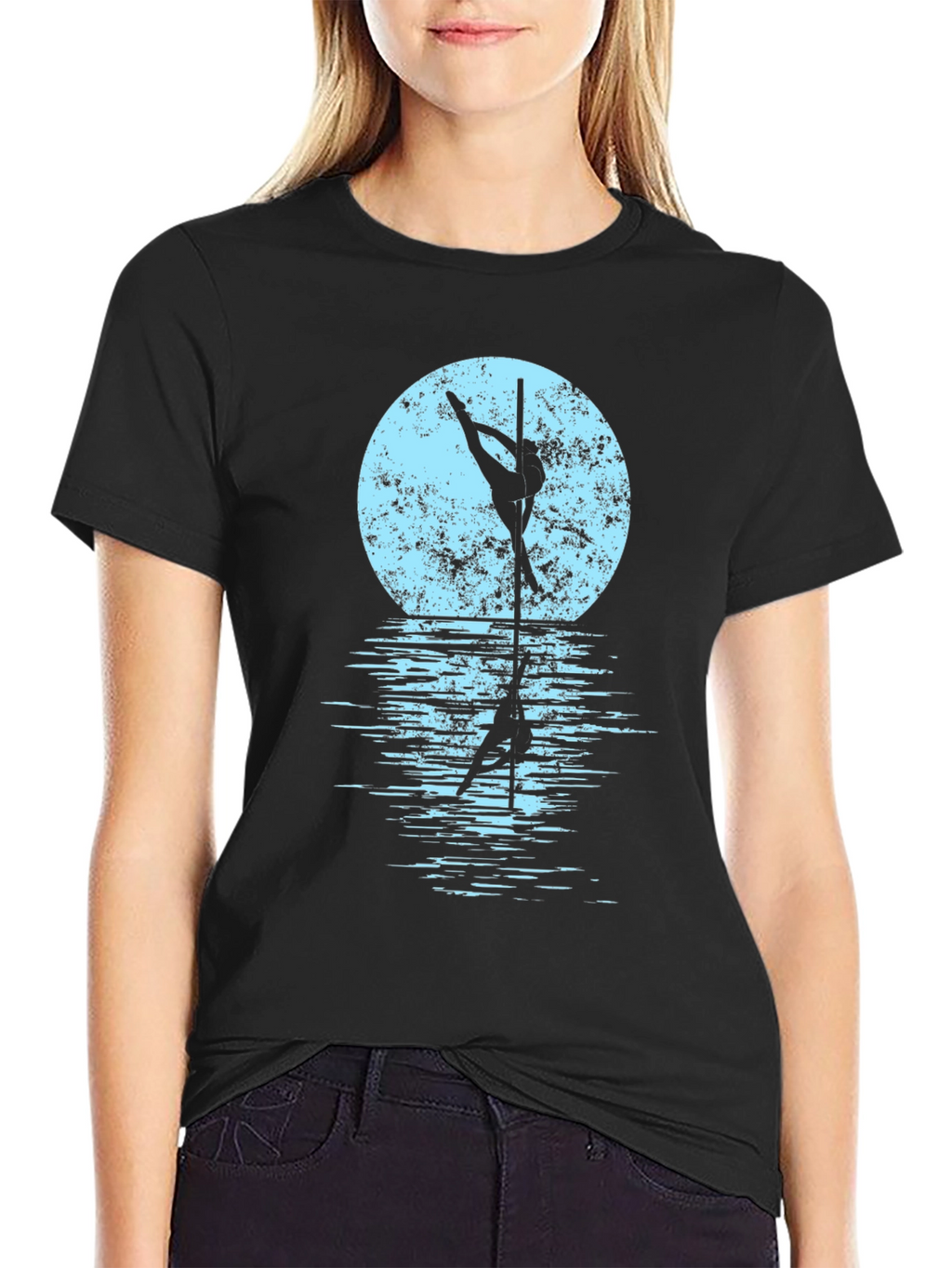 Pole Dancer Moon Graphic Tee