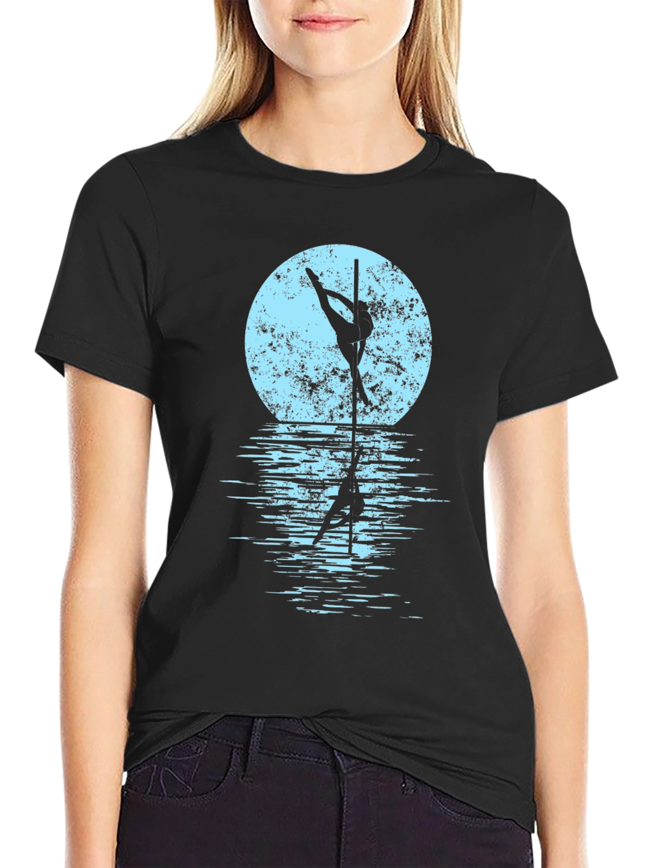 Pole Dancer Moon Graphic Tee