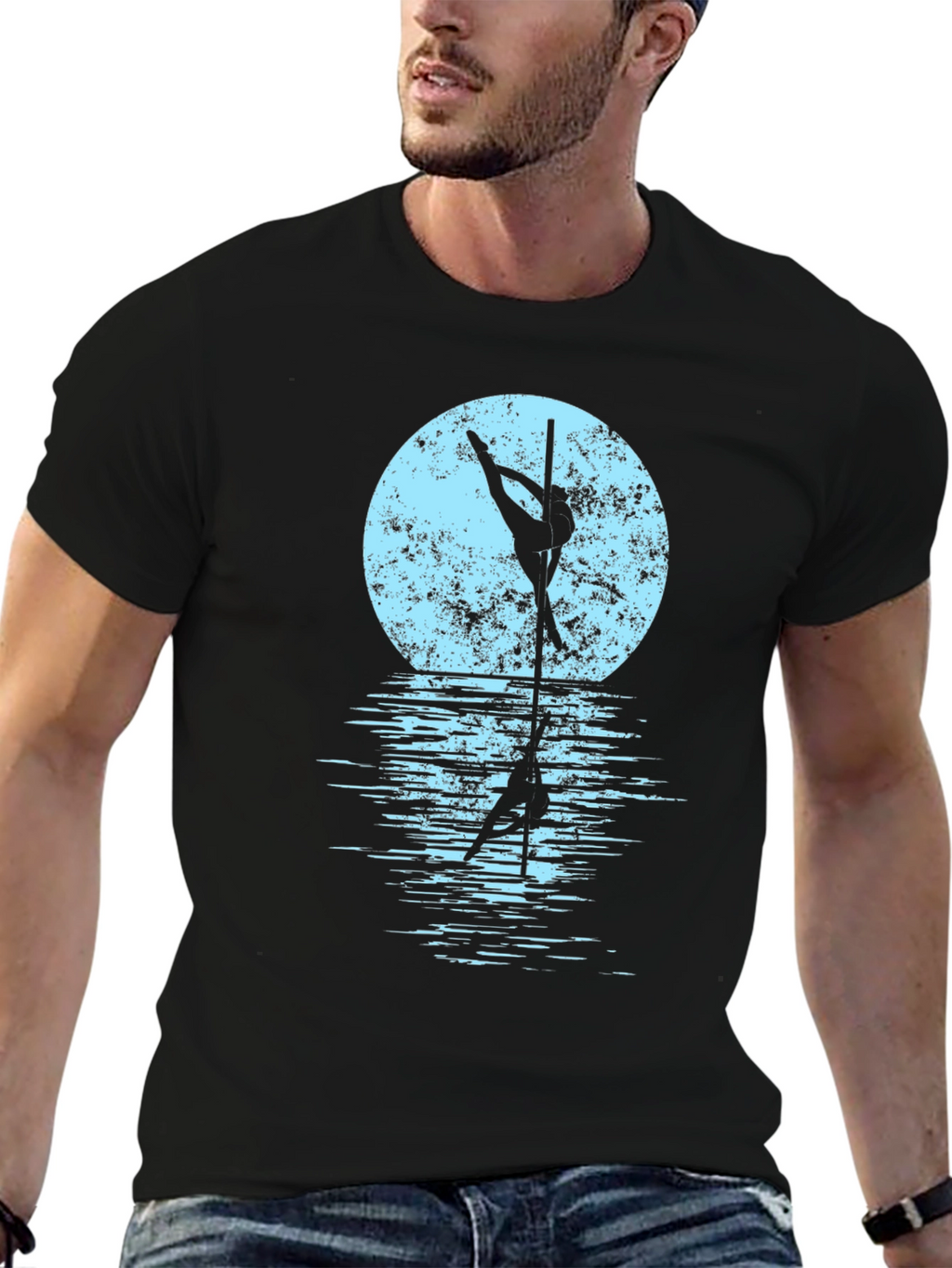 Pole Dancer Moon Graphic Tee
