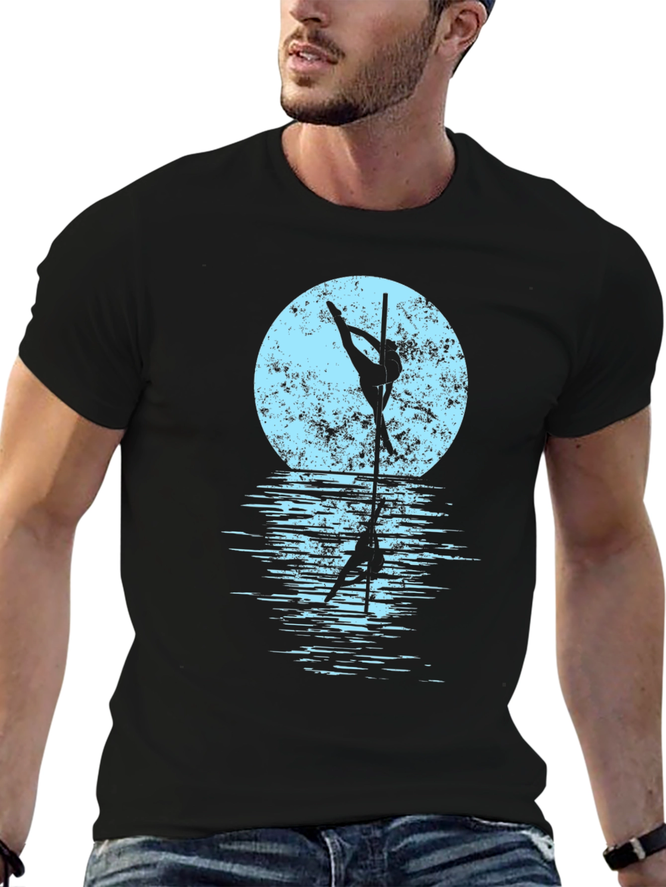 Pole Dancer Moon Graphic Tee