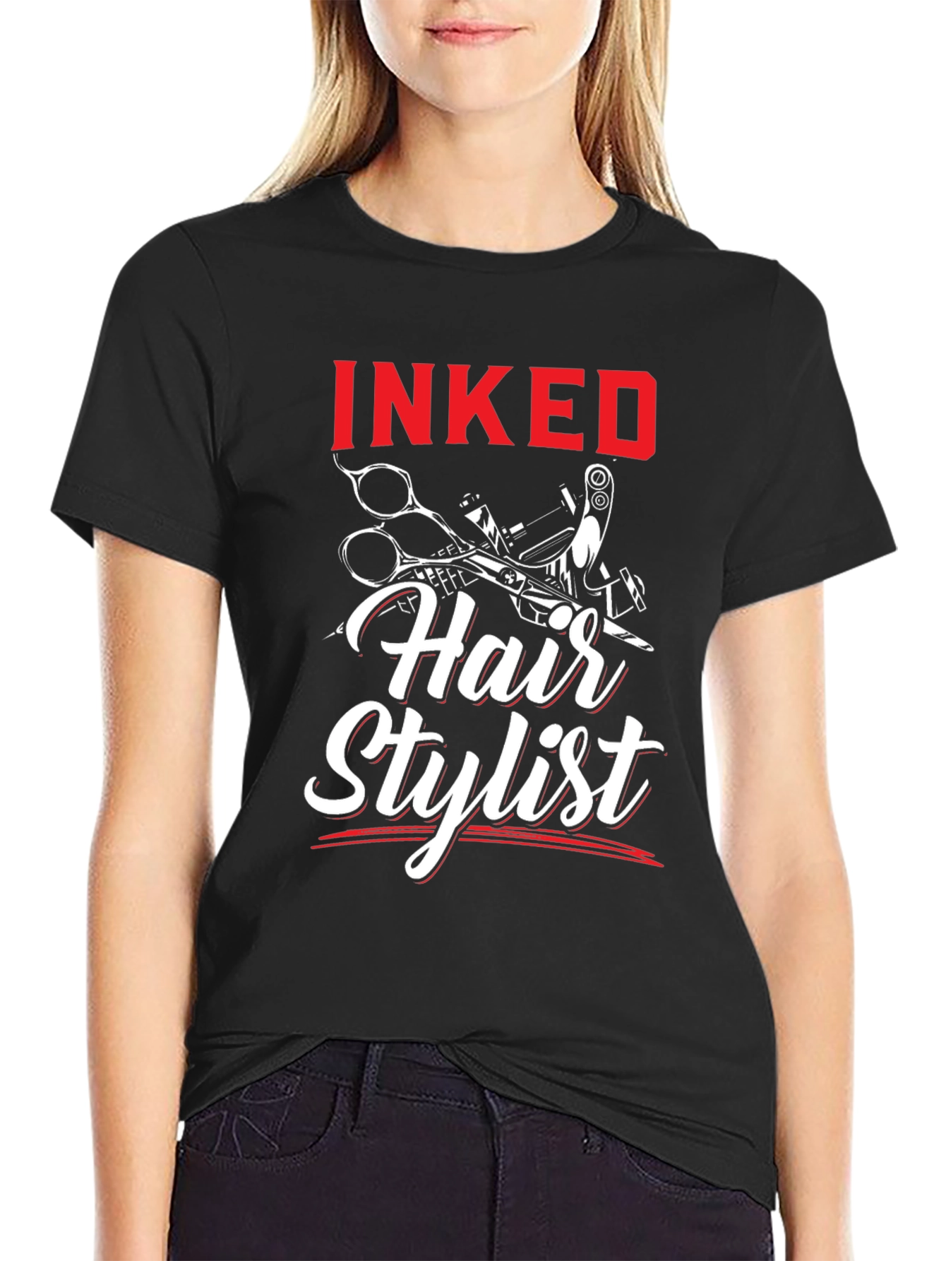 Inked Hair Stylist T-Shirt - Barber Tee