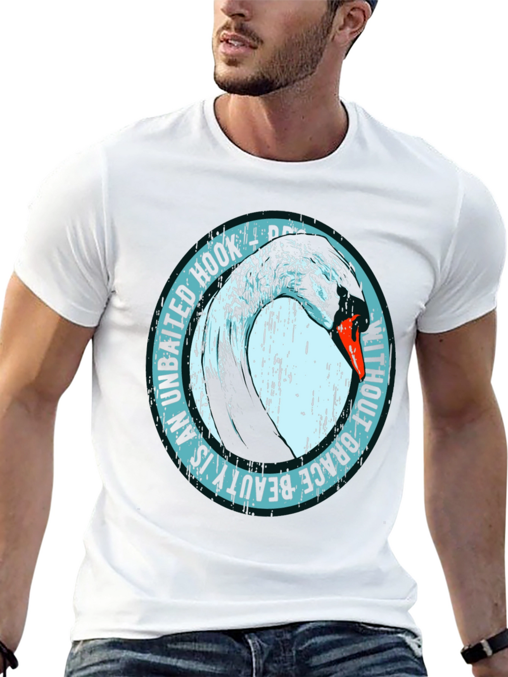 Unbaited Hook Beauty Graphic Tee - Black
