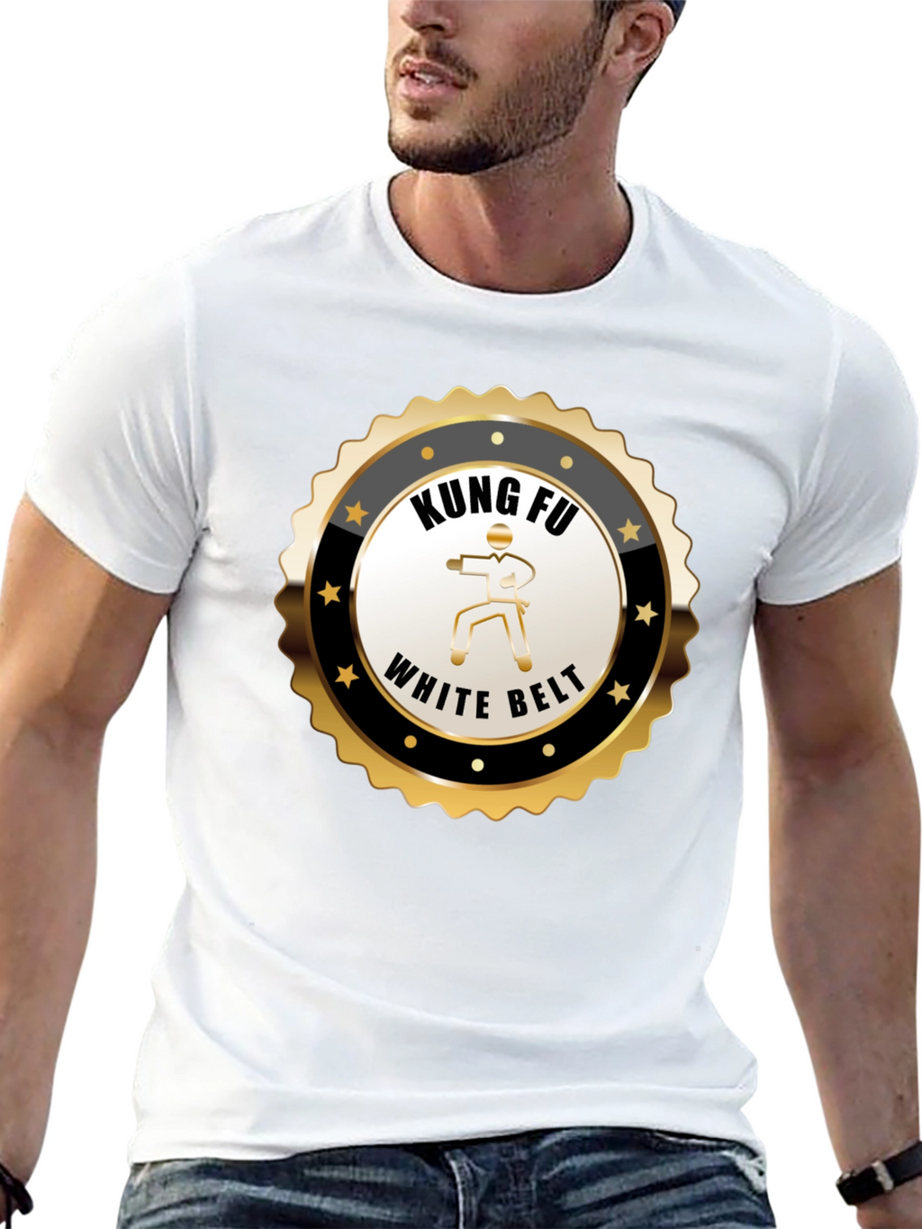 Kung Fu White Belt T-Shirt - Martial Arts Design