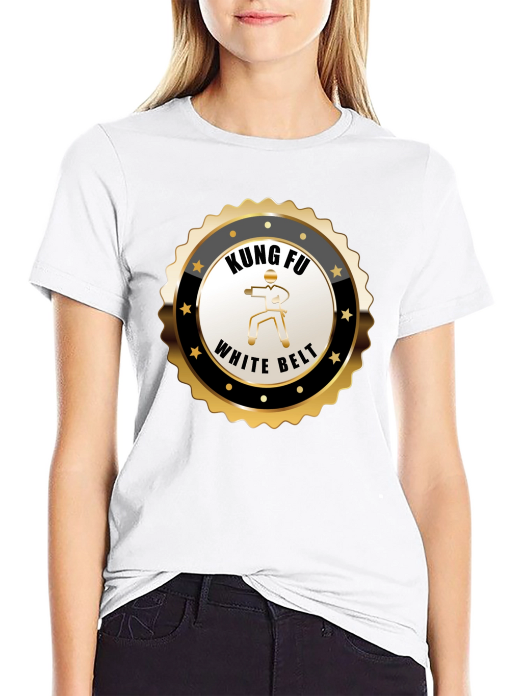 Kung Fu White Belt T-Shirt - Martial Arts Design