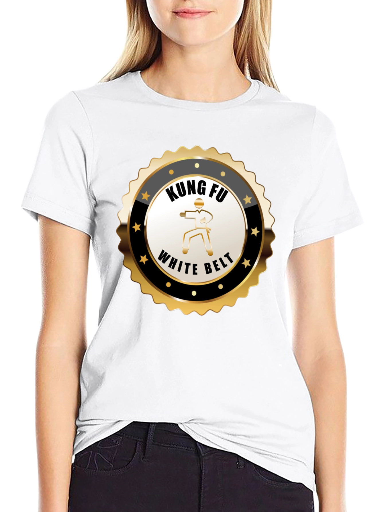 Kung Fu White Belt T-Shirt - Martial Arts Design