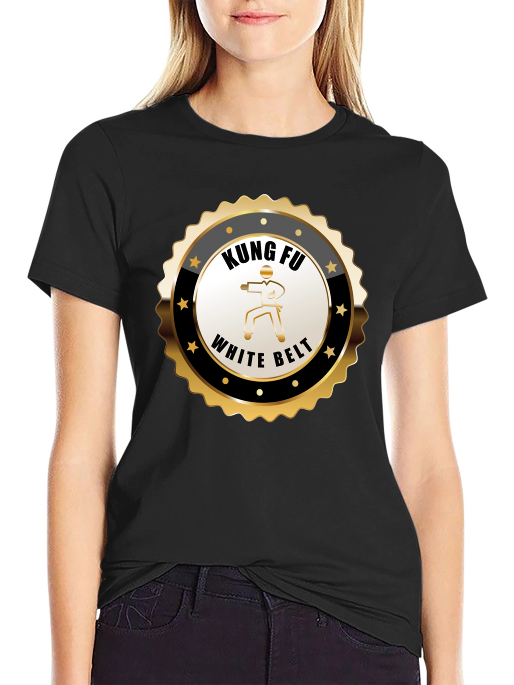 Kung Fu White Belt T-Shirt - Martial Arts Design
