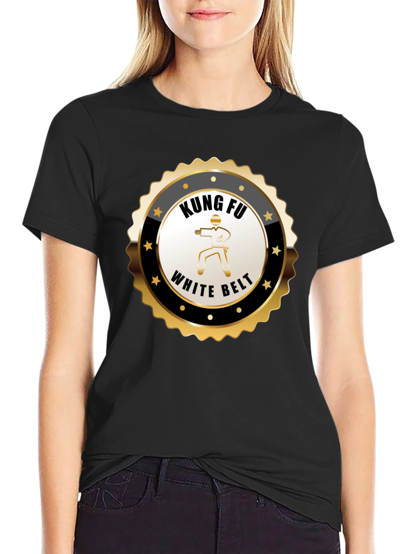 Kung Fu White Belt T-Shirt - Martial Arts Design