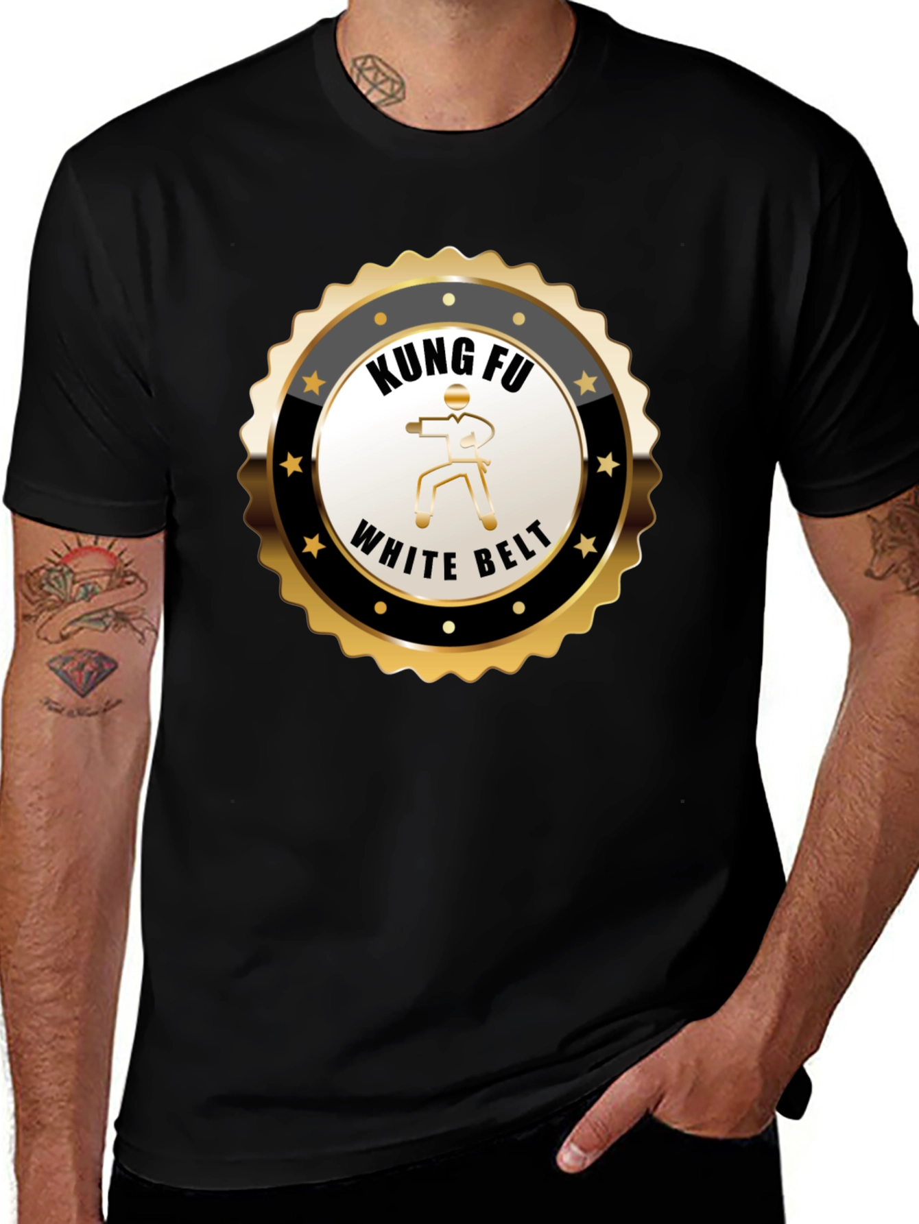 Kung Fu White Belt T-Shirt - Martial Arts Design