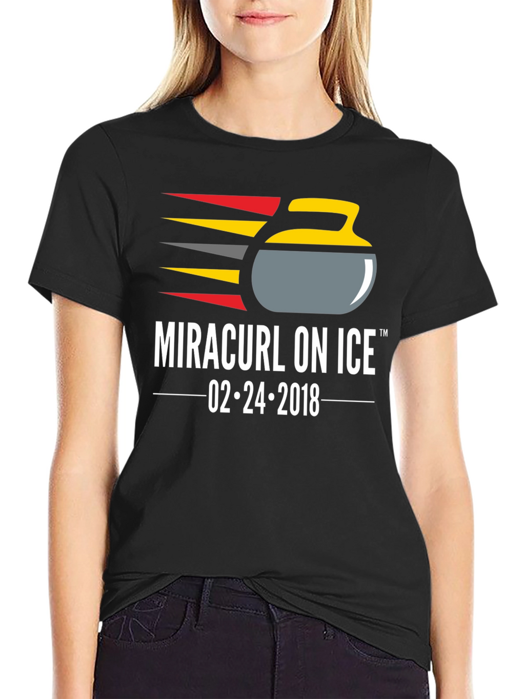 Miracurl On Ice T-Shirt - Curling Fan Apparel
