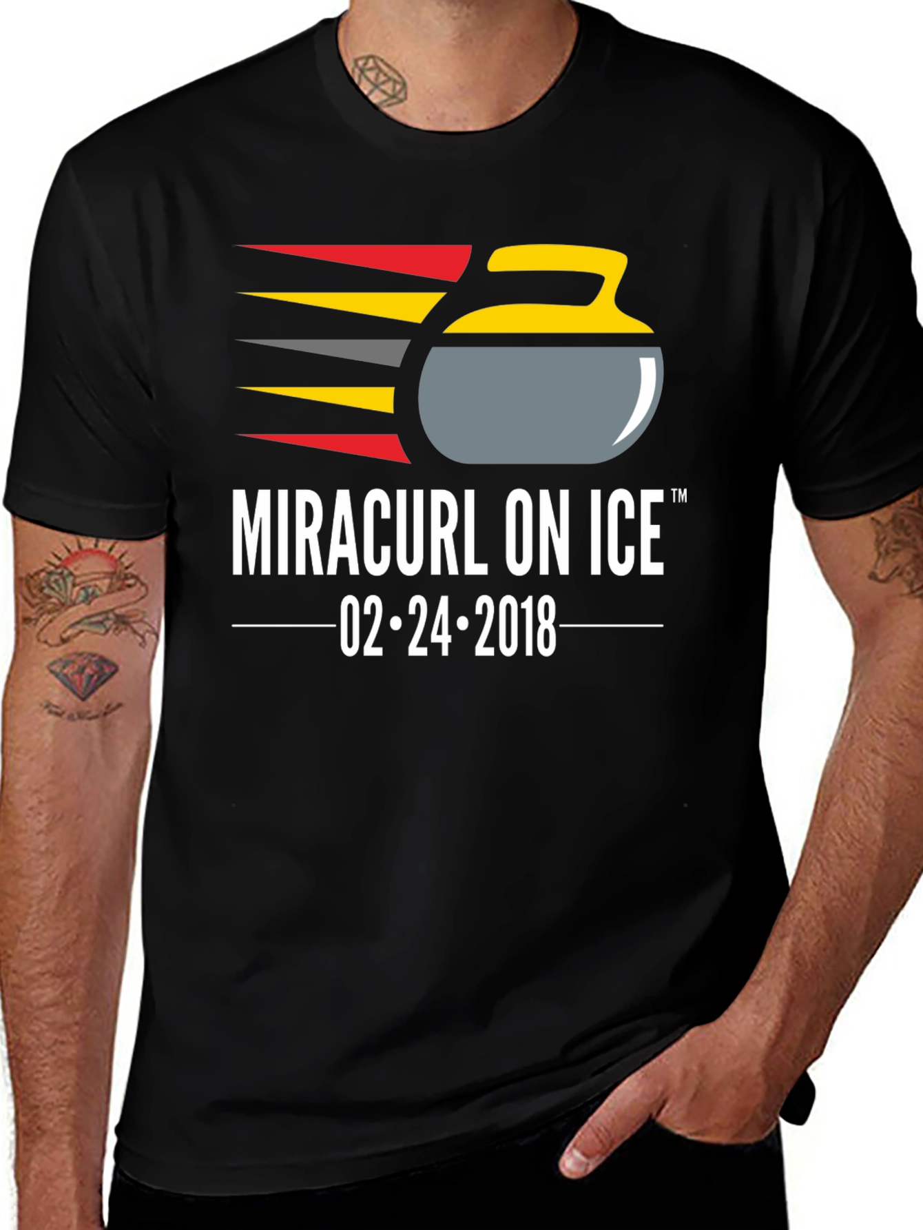Miracurl On Ice T-Shirt - Curling Fan Apparel