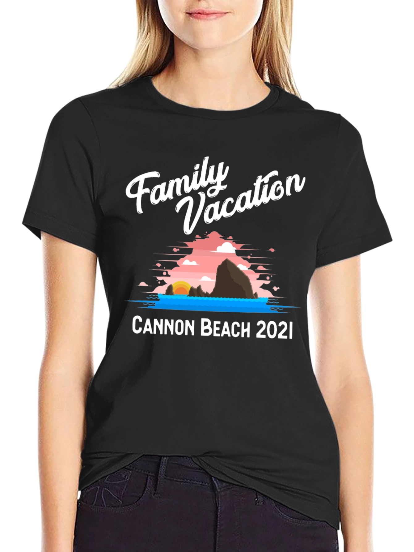 Family Vacation Cannon Beach 2021 T-Shirt