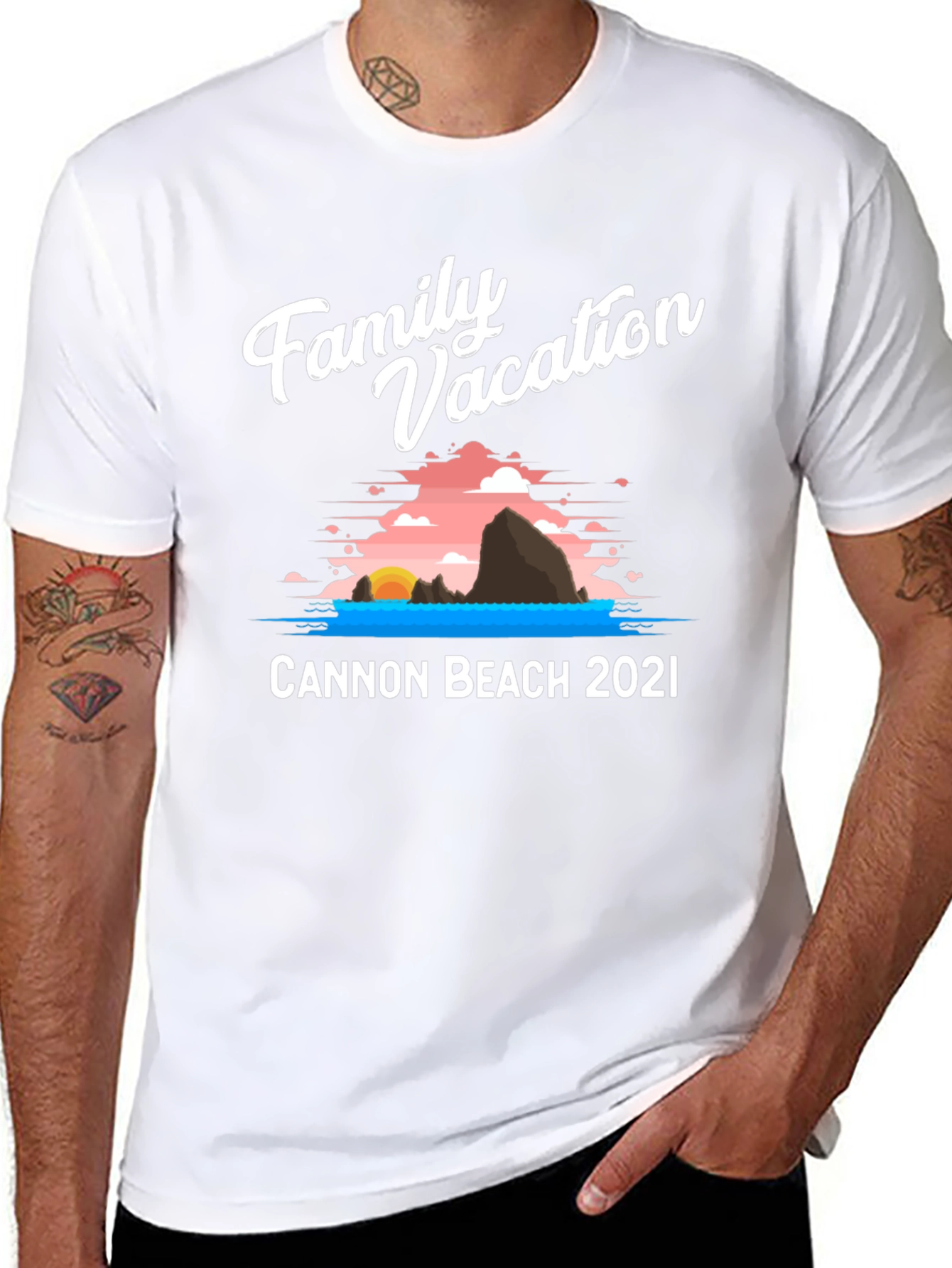 Family Vacation Cannon Beach 2021 T-Shirt