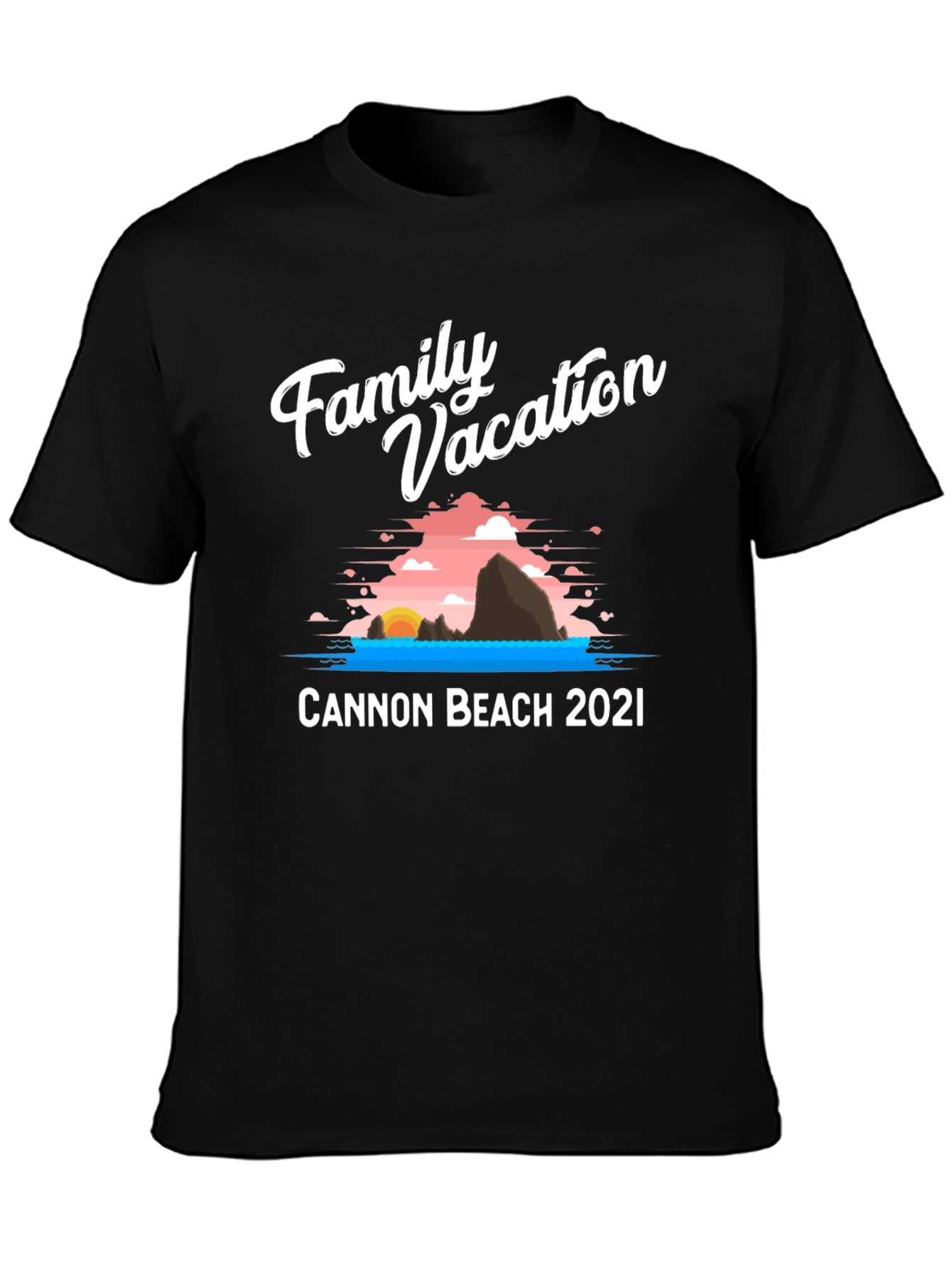 Family Vacation Cannon Beach 2021 T-Shirt