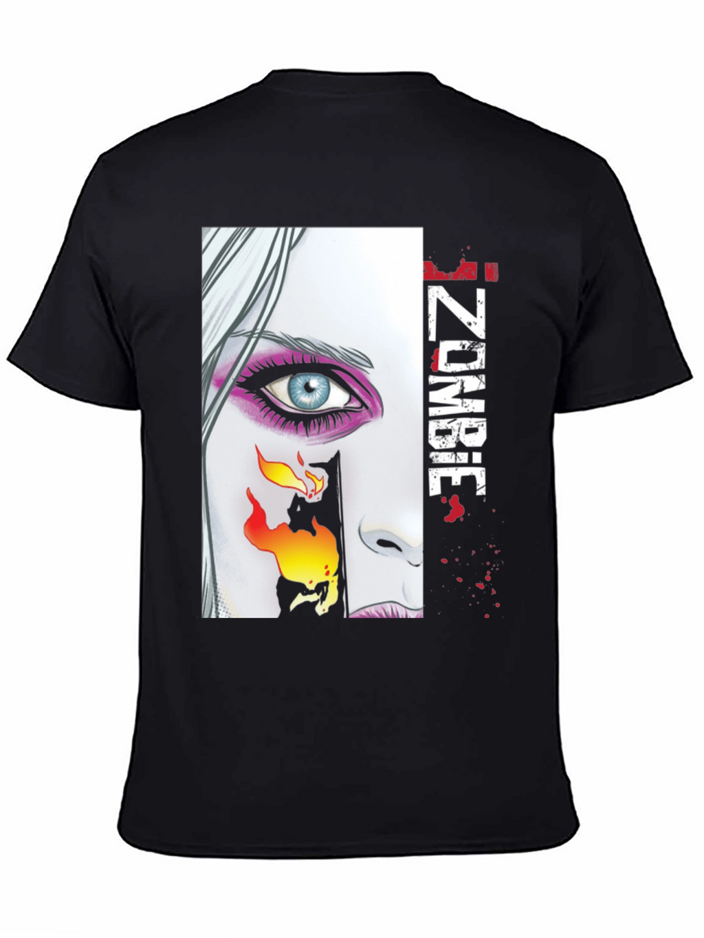 IZombie Graphic Print Black T-Shirt