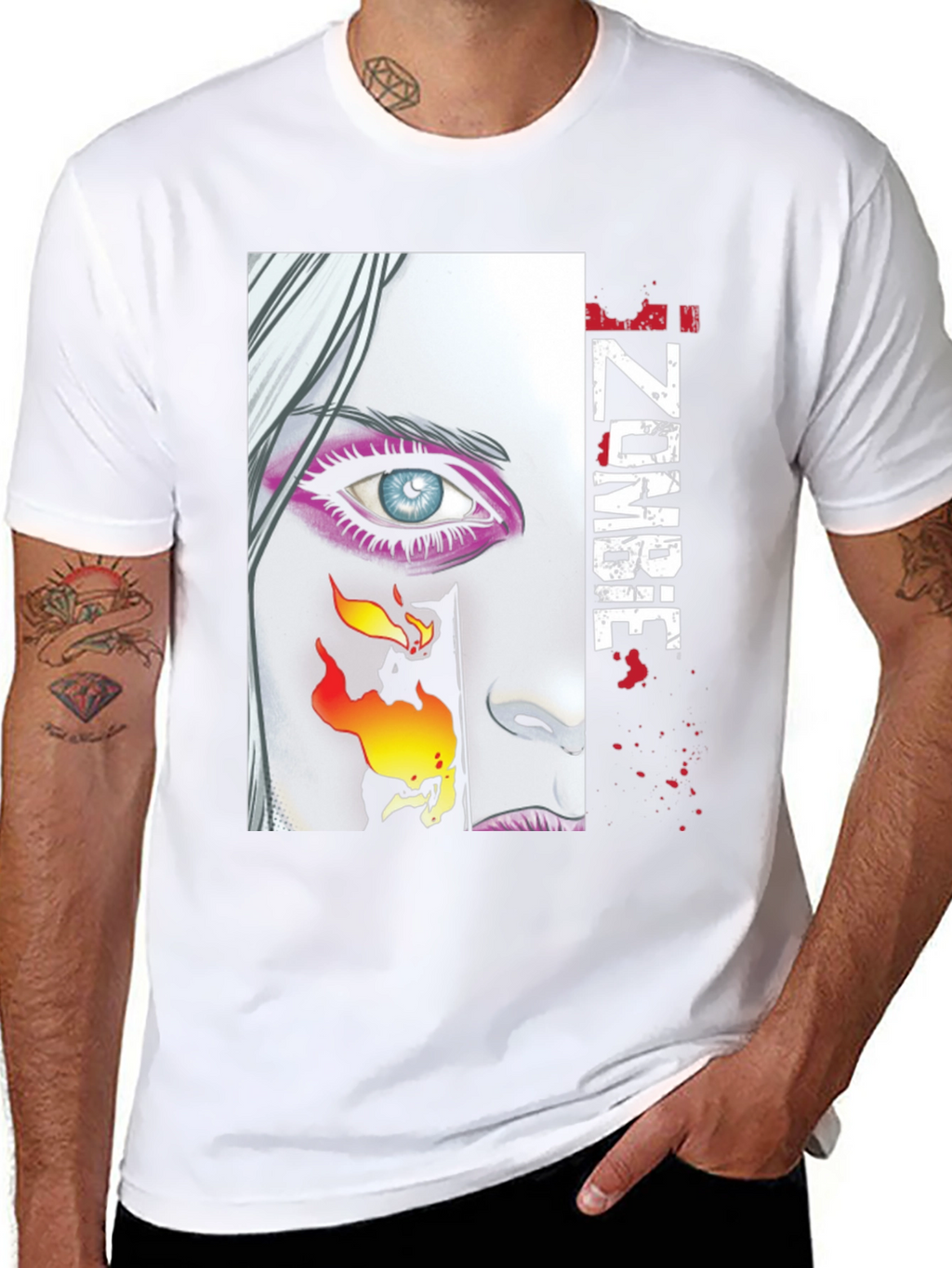 IZombie Graphic Print Black T-Shirt