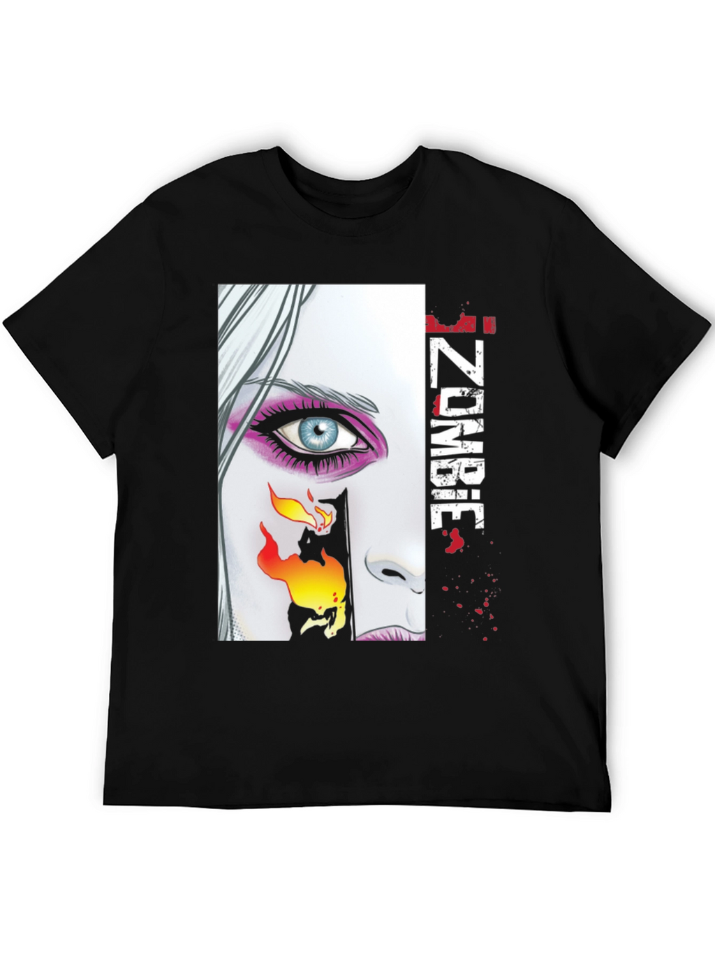 IZombie Graphic Print Black T-Shirt