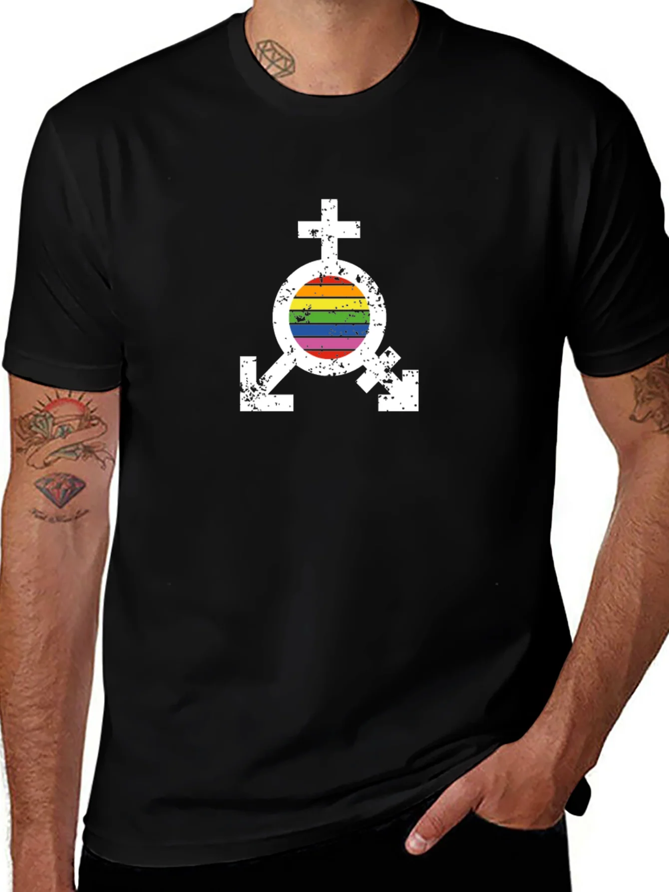 LGBTQ Pride Rainbow Transgender Symbol T-Shirt