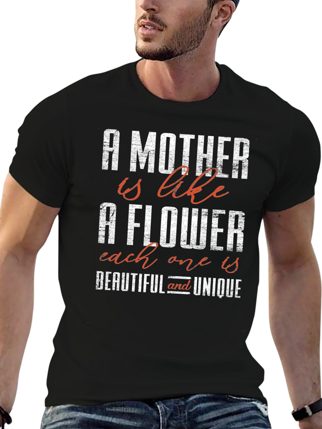 A Mother is Like a Flower Graphic Tee