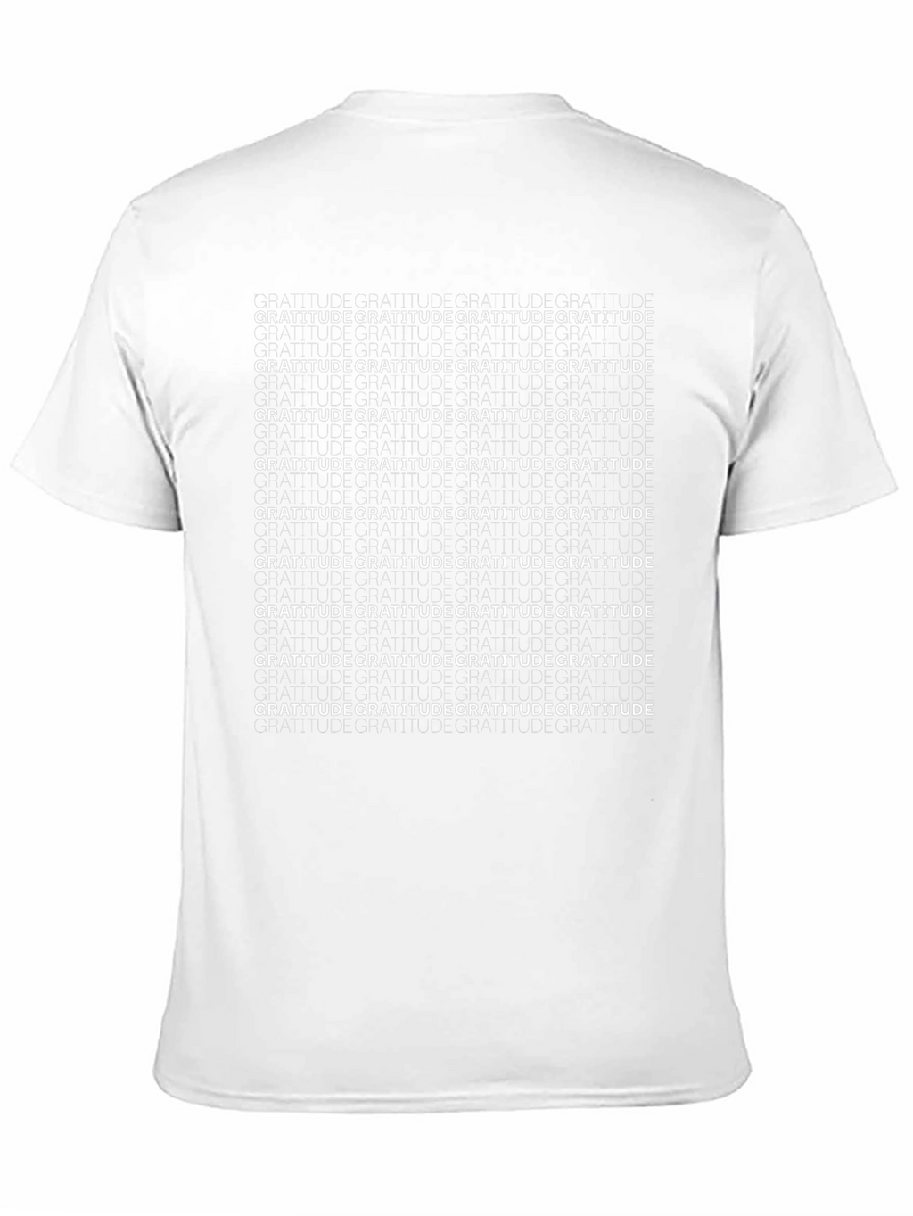 Gratitude T-Shirt - Black Crew Neck
