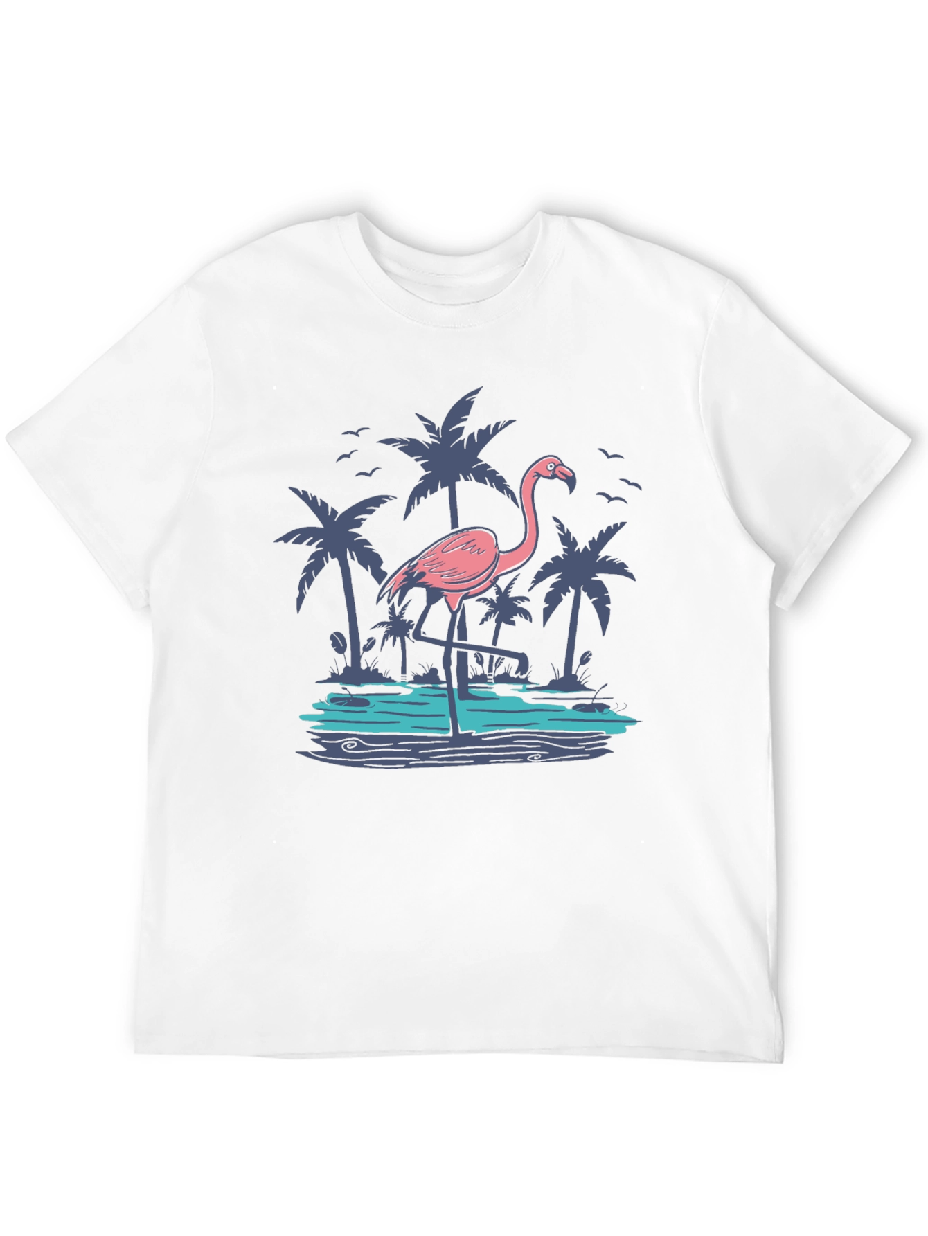 Tropical Flamingo Graphic Tee