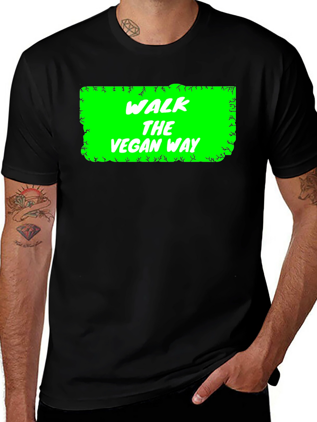 Walk The Vegan Way T-Shirt - Graphic Tee