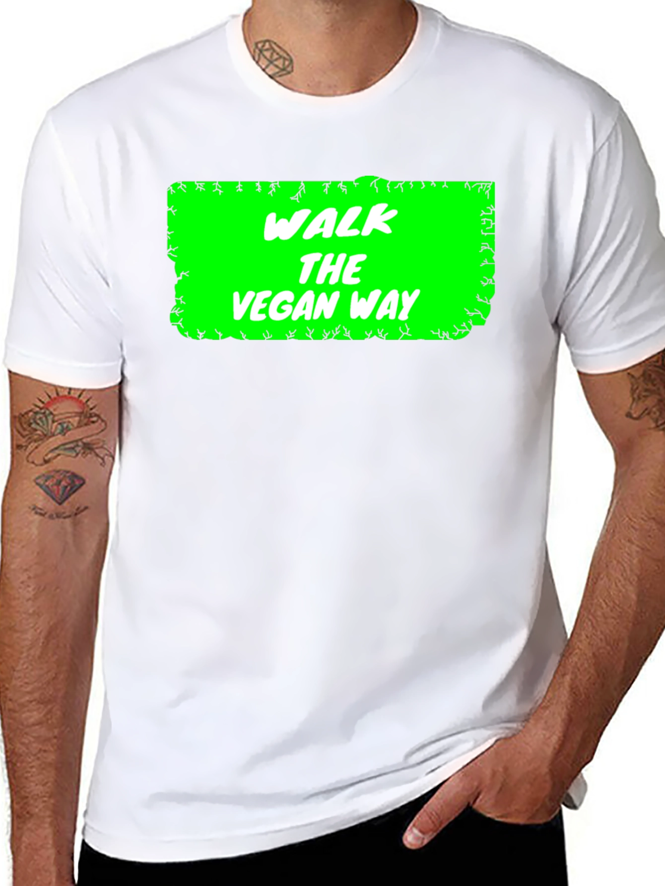 Walk The Vegan Way T-Shirt - Graphic Tee