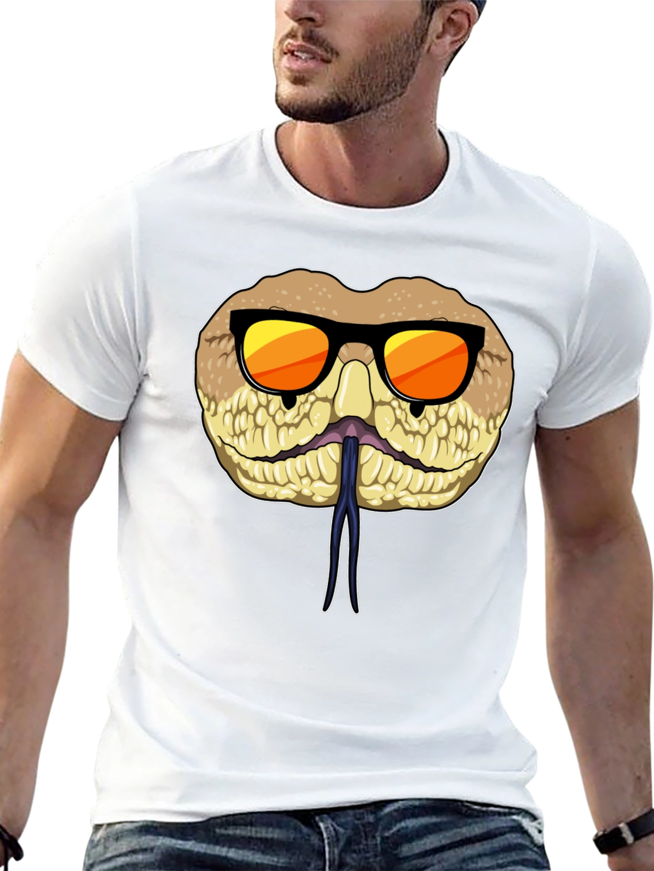 Cool Snake T-Shirt with Sunglasses
